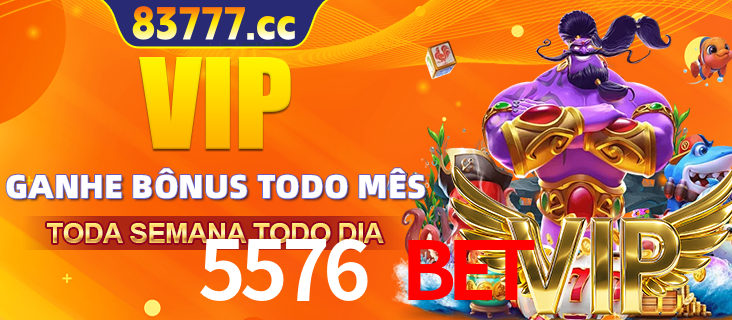Banner promocional do 5576 BET oferecendo 100% de recompensas adicionais contínuas para quem fizer o login diário (Daily sign-in), com um mascote de coelho.